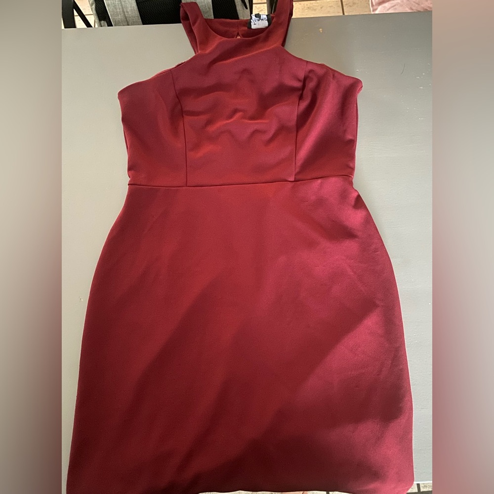 Backless Maroon Dress!